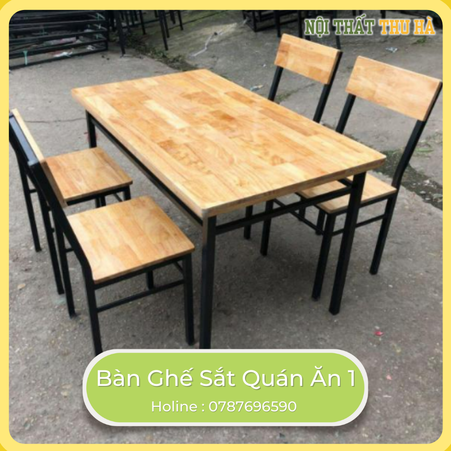 Bàn ghế sắt quán ăn 1