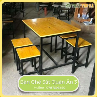 Bàn ghế sắt quán ăn 3