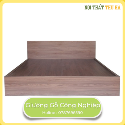 Giường Gỗ Công Nghiệp( Không có ngăn kéo )