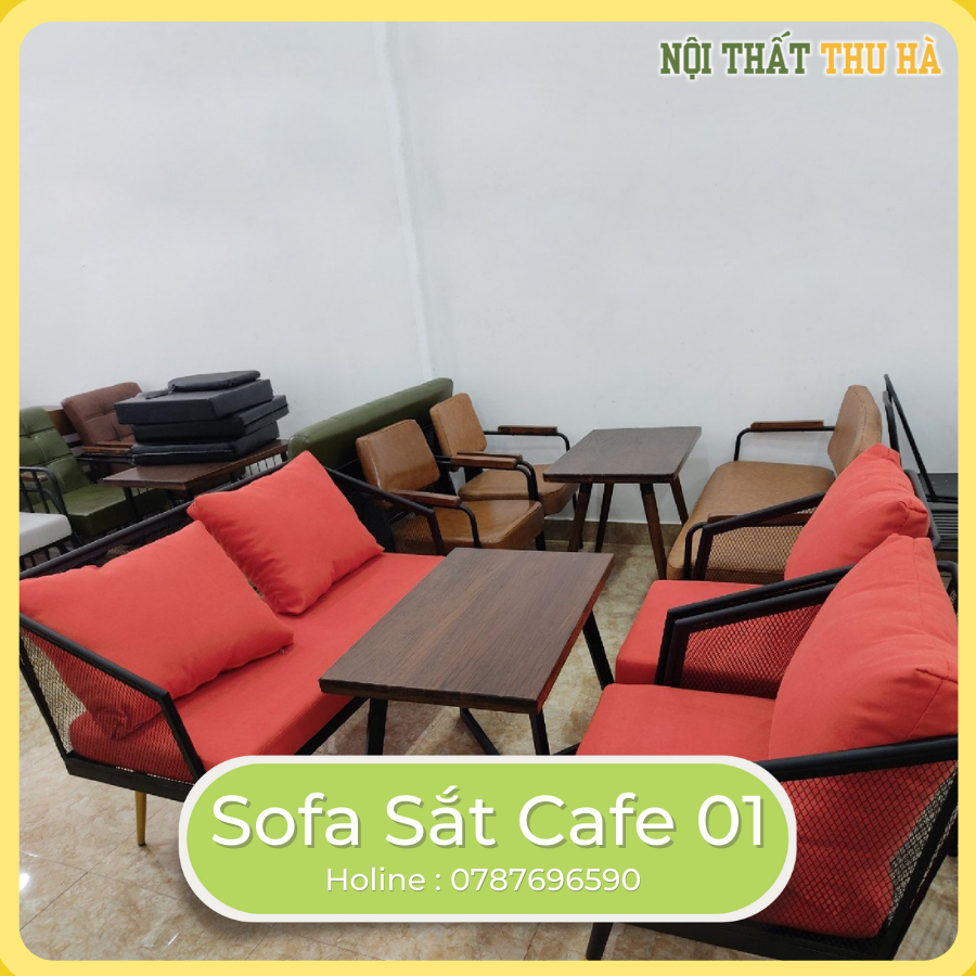 Sofa sắt cafe 01