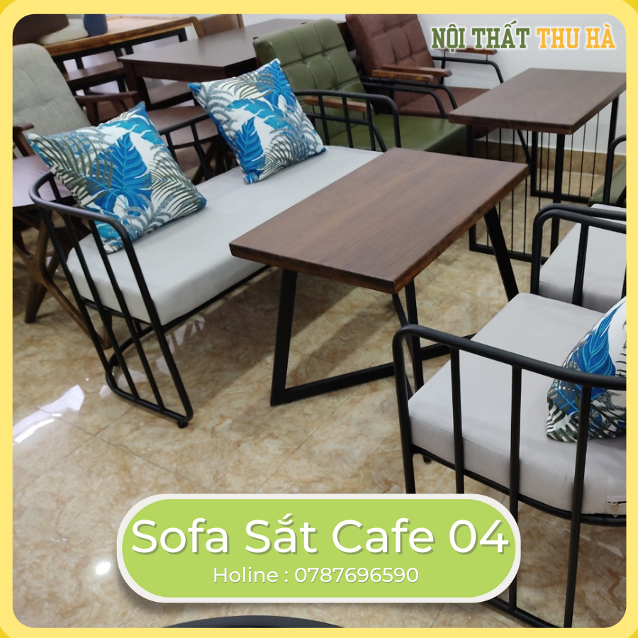 Sofa sắt cafe 04