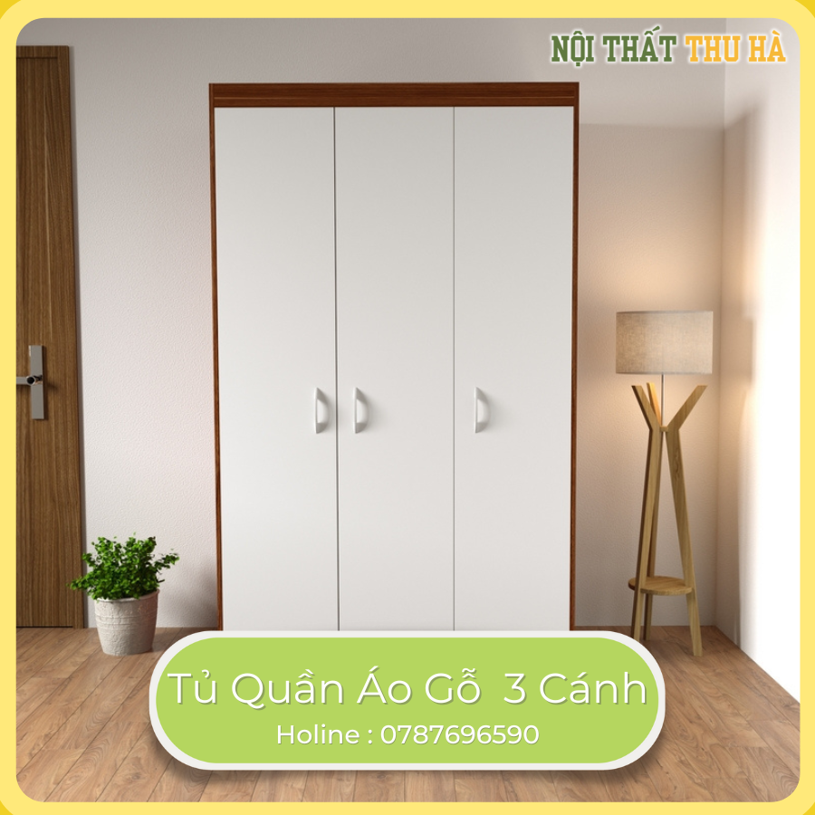 Tủ Quần Áo Gỗ  3 Cánh
